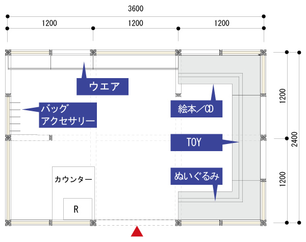 キッズショップ[レイアウト]