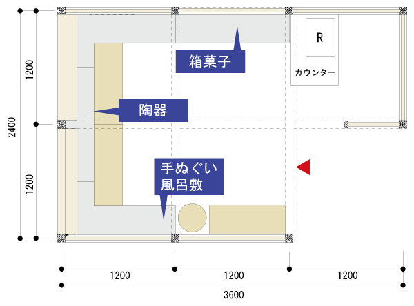 和物ショップ[レイアウト]