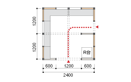 1ブース(1.7坪)